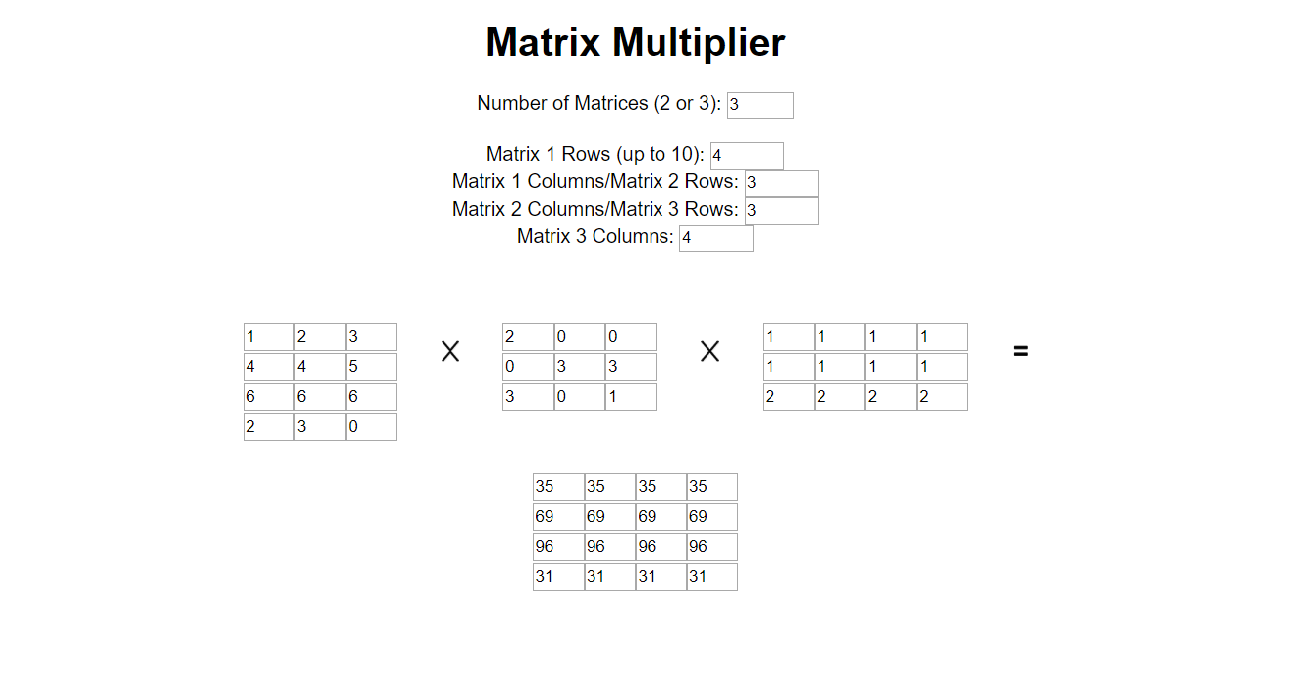 Matrix Multiplier